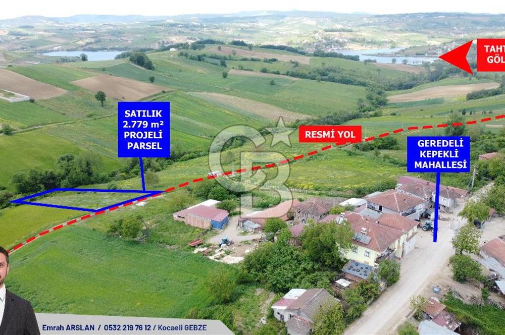 Geredeli de Gölet Manzaralı Projesi Hazır Satılık 2.779m² Parsel