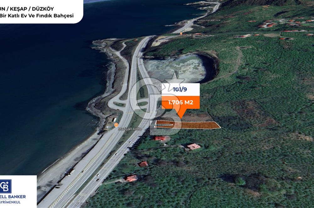 GİRESUN KEŞAP DÜZKÖY'DE MUHTEŞEM KONUMDA ARSA