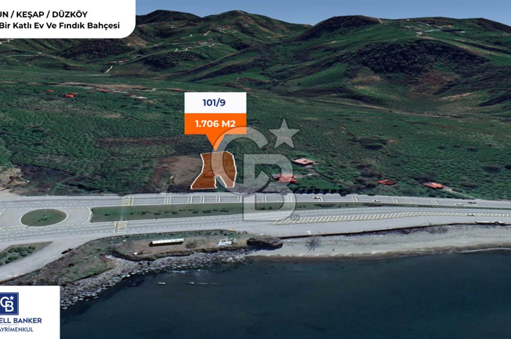 GİRESUN KEŞAP DÜZKÖY'DE MUHTEŞEM KONUMDA ARSA