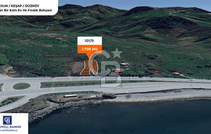 GİRESUN KEŞAP DÜZKÖY'DE MUHTEŞEM KONUMDA ARSA