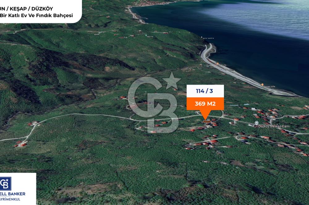 GİRESUN KEŞAP DÜZKÖY'DE KÖY İÇERİSİNDE ARSA