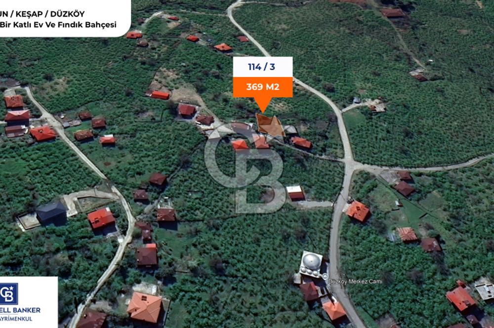 GİRESUN KEŞAP DÜZKÖY'DE KÖY İÇERİSİNDE ARSA