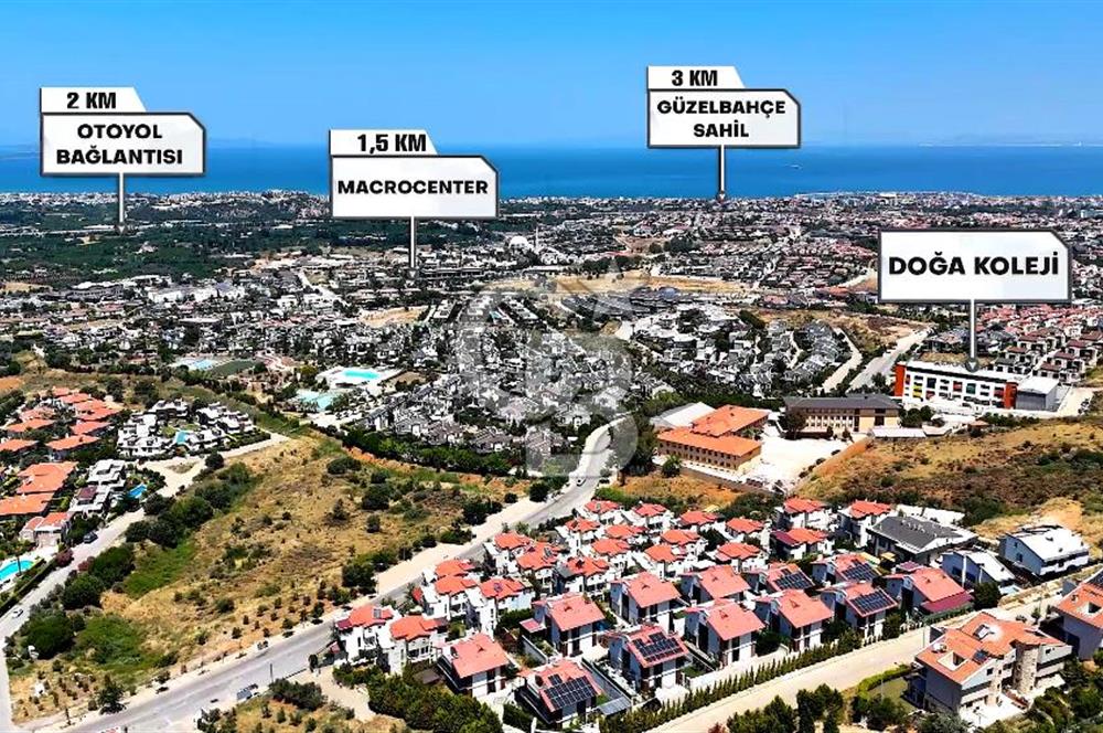 Güzelbahçe Kahramandere Full Deniz Manzaralı Bakımlı 4+2 Villa