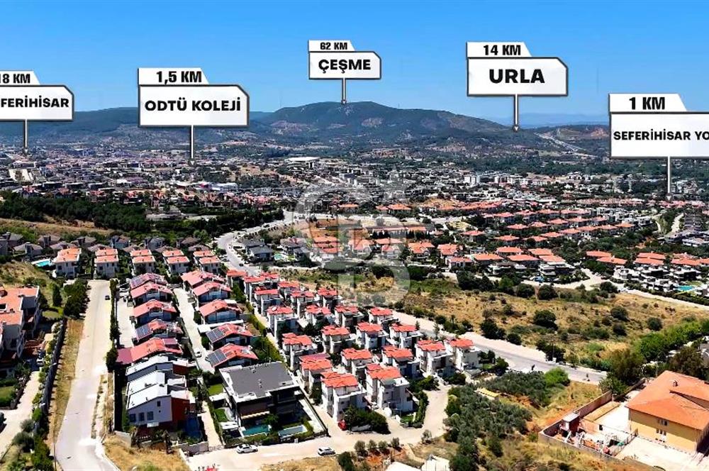 Güzelbahçe Kahramandere Full Deniz Manzaralı Bakımlı 4+2 Villa