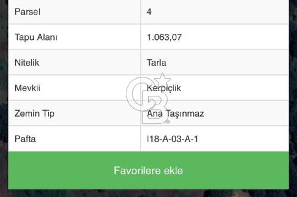 ÇANAKKALE ÇAN SAMEDELİ KÖYÜ SATILIK TARLA