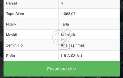 ÇANAKKALE ÇAN SAMEDELİ KÖYÜ SATILIK TARLA