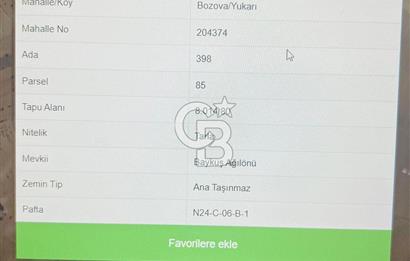 KORKUTELİ BOZOVA YATIRIMLIK TARLA