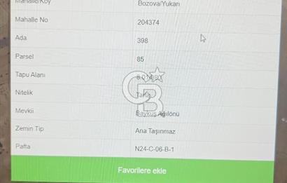 KORKUTELİ BOZOVA YATIRIMLIK TARLA