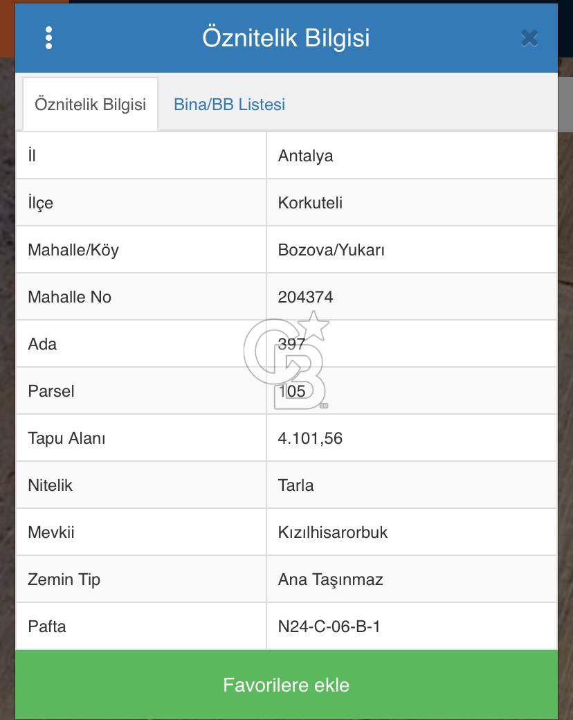  Antalya Korkuteli Bozova Mahallesinde Yatırımlık Arazi