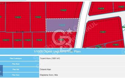 CB ENVOY'dan İzmit Sanayi Mah. 1.900m2, 1.50 Emsal Ticari Arsa