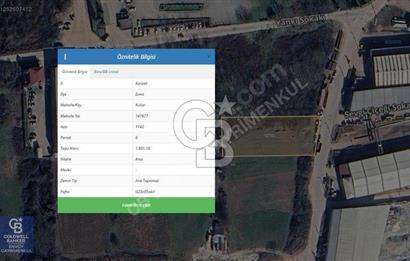 CB ENVOY'dan İzmit Sanayi Mah. 1.900m2, 1.50 Emsal Ticari Arsa