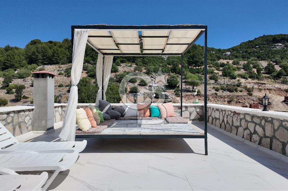 Antalya Kaş Sarıbelen De Triplex Satılık Taş Ev