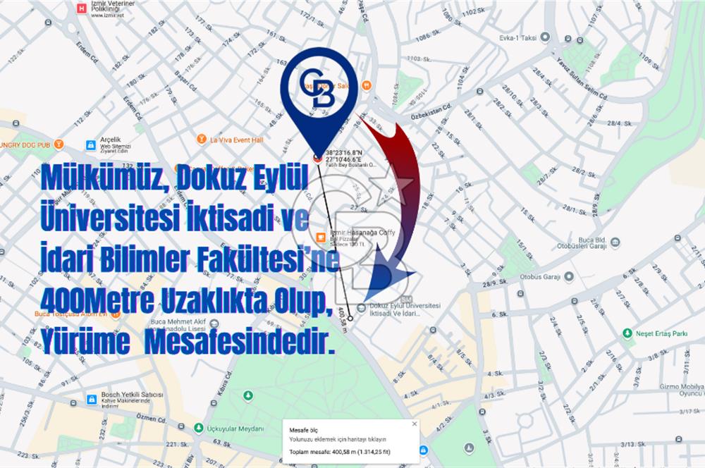 Buca - Dokuz Eylül Üniversitesi Yakını Yatırımlık 2+0 Daire