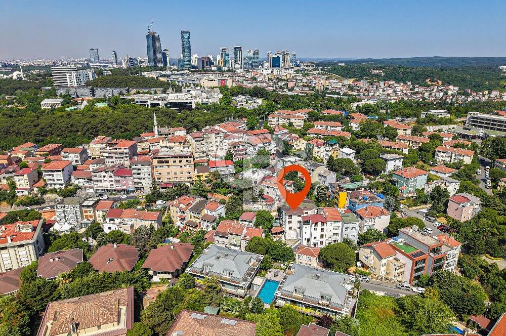 Kiralık müstakil bina Emirgan koruya yakın site içinde 4 katlı