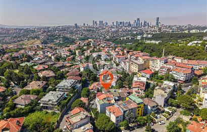 Kiralık müstakil bina Emirgan koruya yakın site içinde 4 katlı