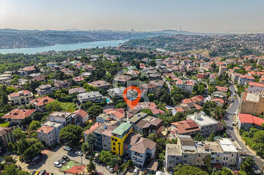 Kiralık müstakil bina Emirgan koruya yakın site içinde 4 katlı
