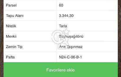 KORKUTELİ BOZOVA TEK TAPU YATIRIMLIK 3344 M2