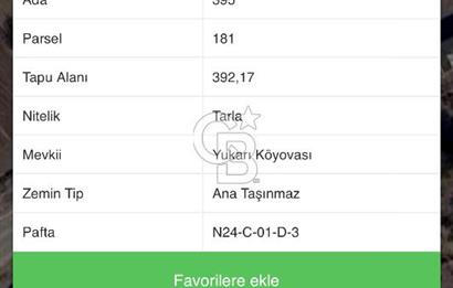KORKUTELİ BOZOVA MAHALLESİNDE 392 M2 MERKEZİ LOKASYONDA