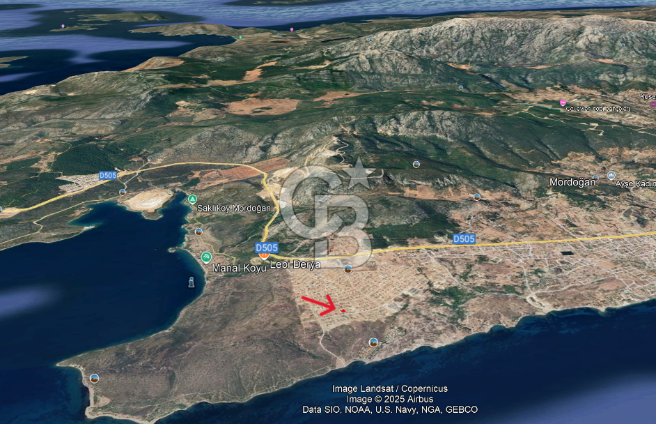 KARABURUN MORDOĞAN KAMUKENT’TE DENİZ MANZARALI VİLLA ARSASI