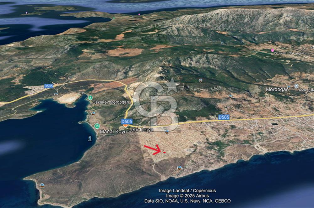 KARABURUN MORDOĞAN KAMUKENT’TE DENİZ MANZARALI VİLLA ARSASI