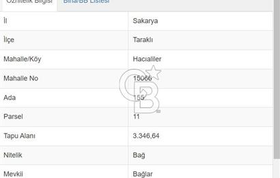Taraklı Hacıaliler Köyünde Satılık 3346 M2 Tarla