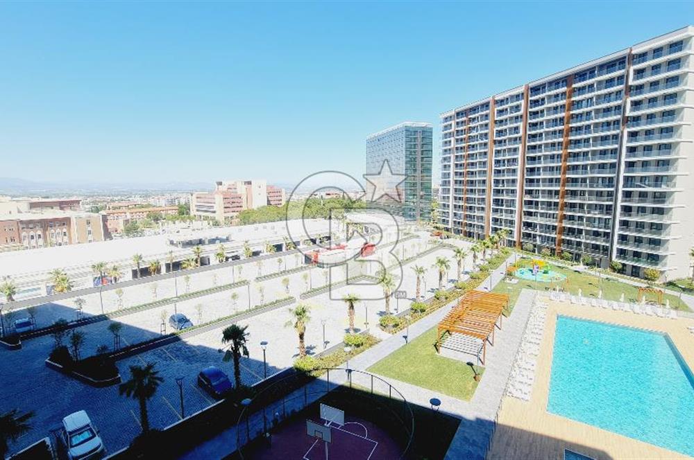 Manisa Meydan Sitesi Havuz Cephe Kiralık 1+1 Daire
