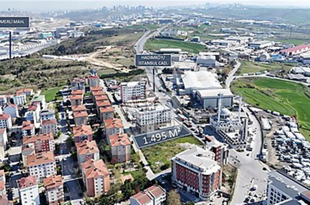 HADIMKÖY CADDE CEPHELİ TİCARİ+KONUT 1.495M² SATILIK ARSA
