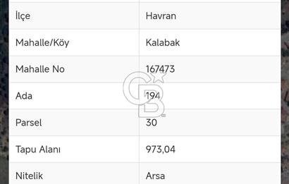 HAVRAN KALABAK’TA MERKEZE YAKIN, DEĞERLİ KONUMDA SATILIK ARSA