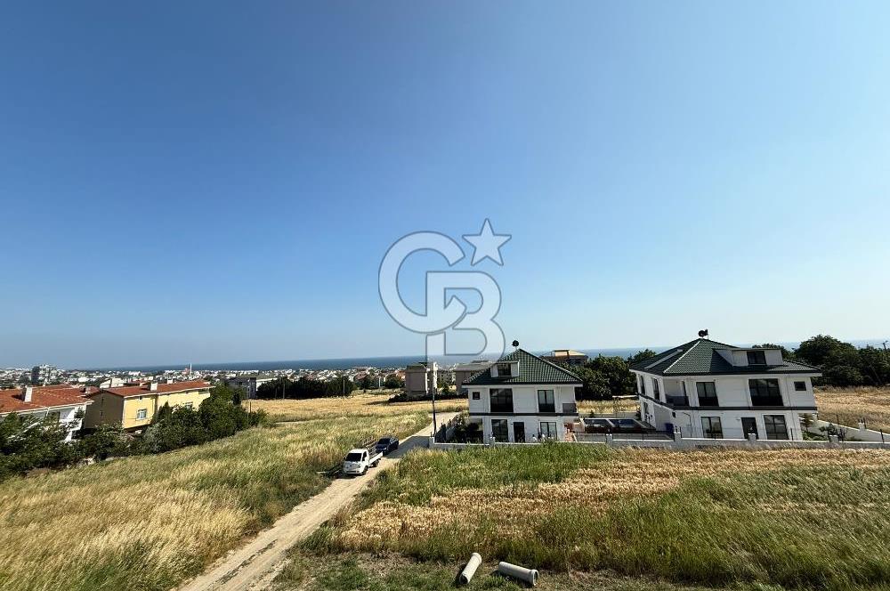 DENİZ MANZARALI, GENİŞ TERASLI İKİZ VİLLA 480M2 NET KULLANIM