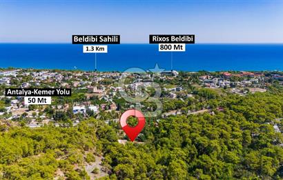  BELDİBİ'NDE 5206 M2 DENİZ MANZARALI TAPULU ARAZİ