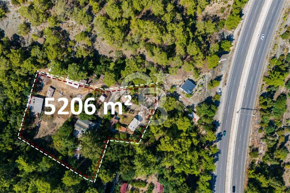  BELDİBİ'NDE 5206 M2 DENİZ MANZARALI TAPULU ARAZİ