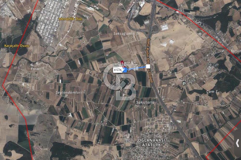 İzmir Menderes Oğlananasında Satılık 9575 m2 Tarla