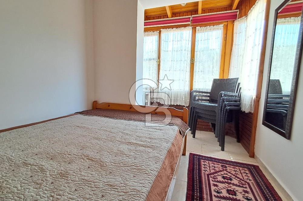 Akbükte Zarafetle Konforun Buluştuğu Denize Yakın,Şömineli Villa