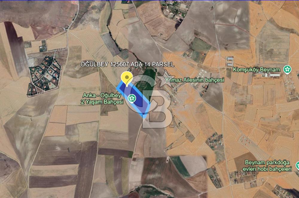 Gölbaşı Oğulbey'de Satılık 400 m² Hobi Bahçesi + 2+1 Konut