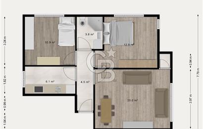Site İçerisinde Kullanışlı 2+1 Daire