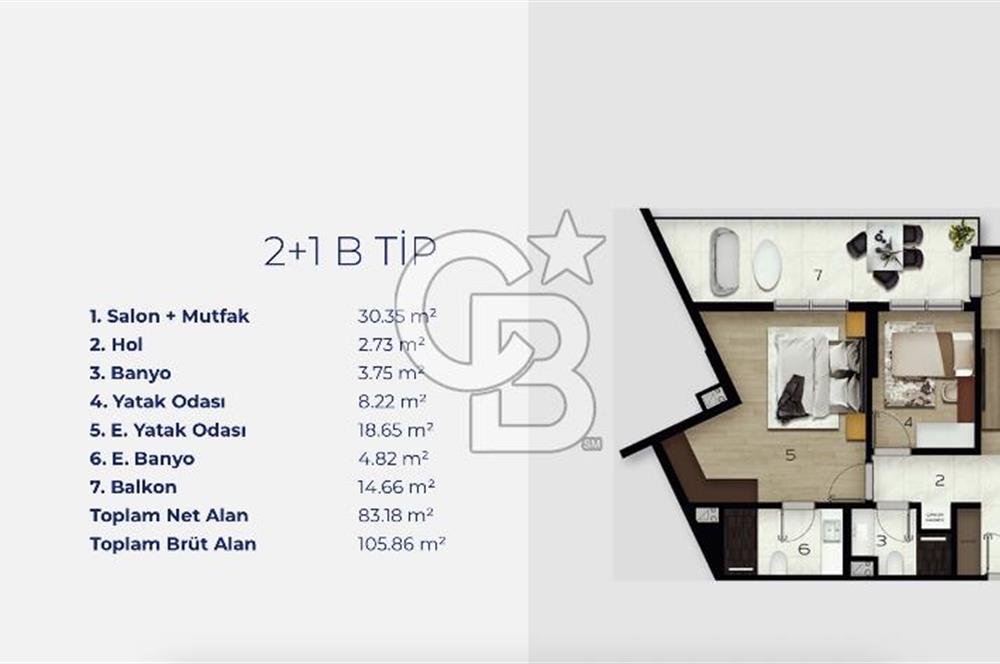 MALTEPE LUNA DRAGOS DENİZ MANZARALI BÜYÜK TİP SATILIK 2+1 DAİRE