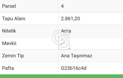 KOCAELİ KÖRFEZ İLİMTEPE(YARIMCA) SATILIK 2.861 M² İMARLI ARSA