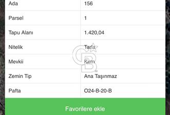 HACISEKİLİLER MAHALLESİNDE 1420 M2 MÜSTAKİL TAPULU