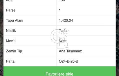 HACISEKİLİLER MAHALLESİNDE 1420 M2 MÜSTAKİL TAPULU