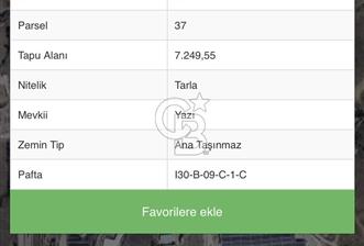 KIRIKKALE YAHŞİHAN HACIBALI'DA YATIRIMLIK TEK TAPU TARLA