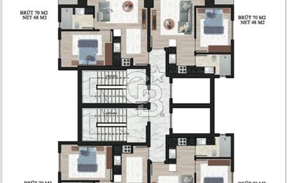 Bayraklı Mansuroğlu 1+1 Akıllı Daire Kaba inşaatta Vade İmkanı