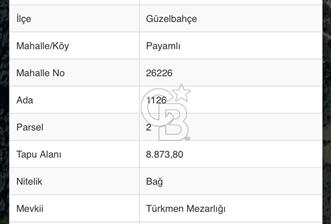 Guzelbahde’de Satilik Bag