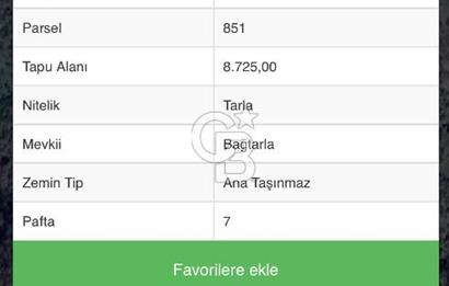 ÇANAKKALE YENİCE SEYVAN KÖYÜ YAN YANA SATILIK 2 ADET TARLA