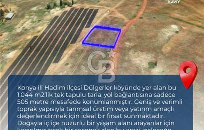 KONYA HADİM'DE YATIRIMA UYGUN SATILIK ARSA