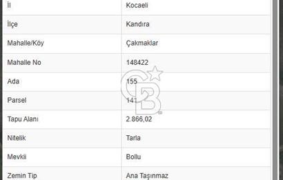 Kocaeli Kandıra Çakmaklar Mahallesinde Yatırımlık Tarla