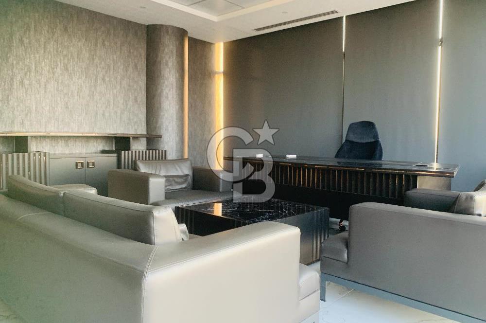 ÇUKURAMBAR USTA PLAZADA ŞEHİR MANZARALI EŞYALI KİRALIK LÜKS OFİS
