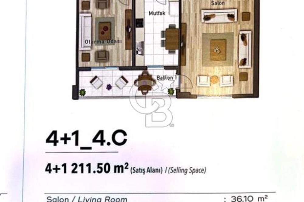 SUR YAPI ANTALYA'DA 4+1 186 M2 SATILIK FIRSAT DAİRE