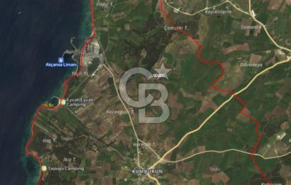 ÇANAKKALE GEYİKLİ KUMBURUN KÖYÜ DENİZE YAKIN SATILIK BAĞ