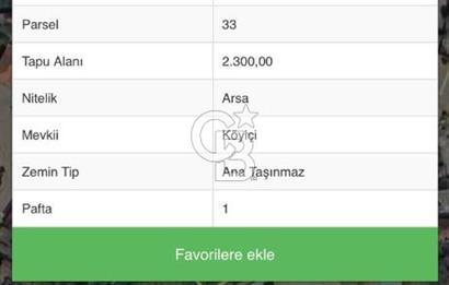 TORBALI/KIRBAŞ MAH. 2300 M2 SATILIK ARSA