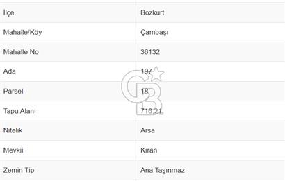 Bozkurt Çambaşı Mah. Satılık Arsa 